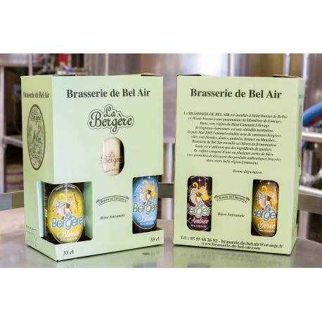 Pack de 3 Bières Bio au choix + 1 verre