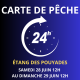 Carte de pêche 24 heures du 28/06 au 29/06/2025