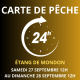 Carte de pêche 24 heures du 27/09 au 28/09/2025