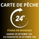 Carte de pêche 24 heures du 25/10 au 26/10/25