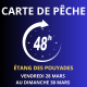 Carte de pêche 48 heures du 28/03 au 30/03/2025