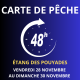 Carte de pêche 48 heures du 28/11 au 30/11/25