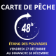 Carte de pêche 48 heures du 26/12 au 28/12/25