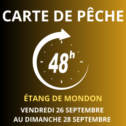 Carte de pêche 48h du 26/09 au 28/09/2025