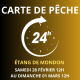Carte de pêche 24h FEVRIER – Étang de Mondon