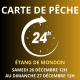 Carte de pêche 24h DECEMBRE – Étang de Mondon