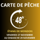 Carte de pêche 48h NOVEMBRE – Étang de Mondon
